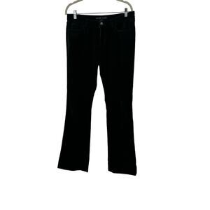 Black Label Ralph Lauren green velvet straight legged pants